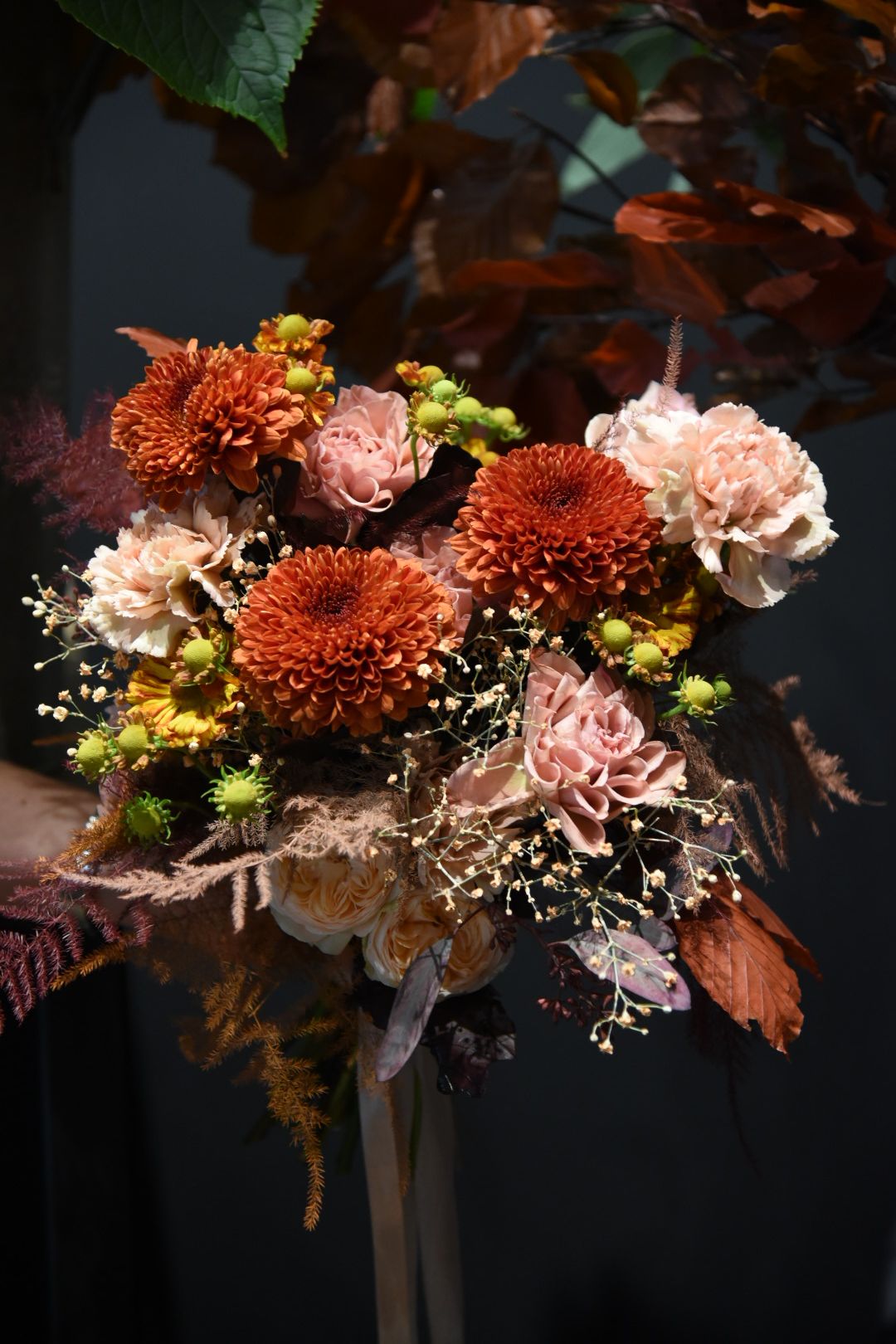 Bouquet de mariée automnal